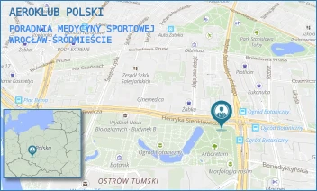 PORADNIA MEDYCYNY SPORTOWEJ - AEROKLUB POLSKI - UL. H. SIENKIEWICZA 108-110, WROCŁAW-ŚRÓDMIEŚCIE