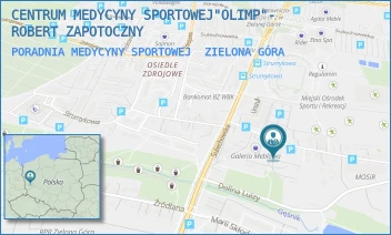 PORADNIA MEDYCYNY SPORTOWEJ - CENTRUM MEDYCYNY SPORTOWEJ"OLIMP"- ROBERT ZAPOTOCZNY - UL. URSZULI 10, ZIELONA GÓRA
