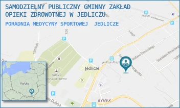 PORADNIA MEDYCYNY SPORTOWEJ - SAMODZIELNY PUBLICZNY GMINNY ZAKŁAD OPIEKI ZDROWOTNEJ W JEDLICZU - UL. ROMUALDA TRAUGUTTA 3,  JEDLICZE