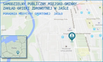PORADNIA MEDYCYNY SPORTOWEJ - SAMODZIELNY PUBLICZNY MIEJSKO-GMINNY ZAKŁAD OPIEKI ZDROWOTNEJ W JAŚLE - UL. KRZYSZTOFA KAMILA BACZYŃSKIEGO 27,  JASŁO