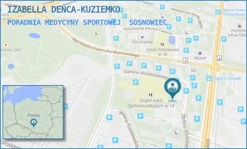 PORADNIA MEDYCYNY SPORTOWEJ - IZABELLA DEŃCA-KUZIEMKO - KISIELEWSKIEGO 2, SOSNOWIEC